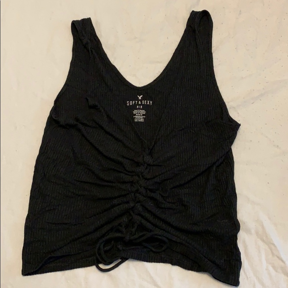 Ruched front tank top